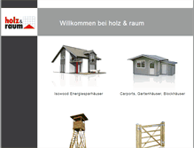 Tablet Screenshot of holzundraum.de